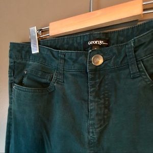 Teal straight cut jeans